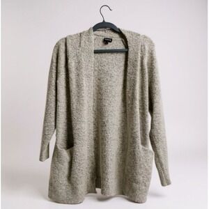 Torrid gray‎ and white marled open cardigan 00/L/10